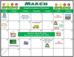✨March 206 Activity Calendar ✨